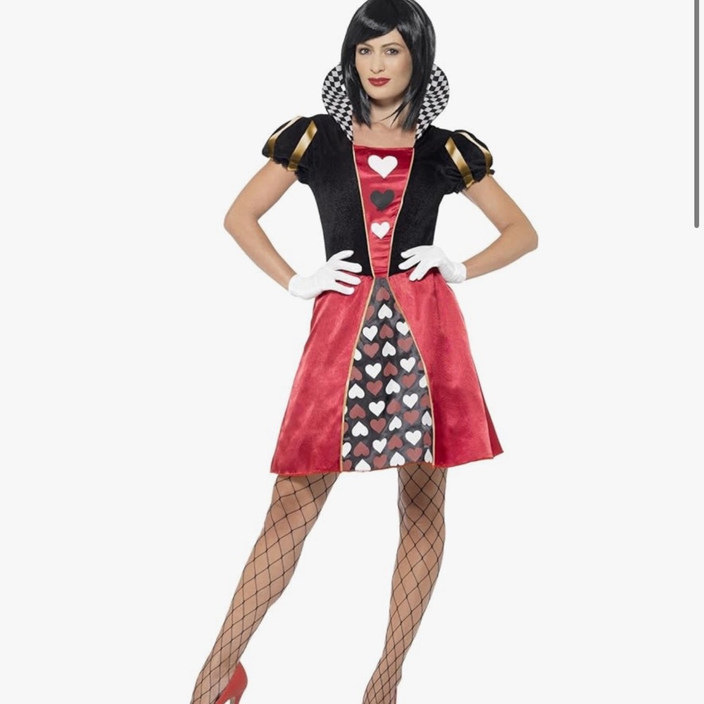 Queen of Hearts Adult Women Costume Dress